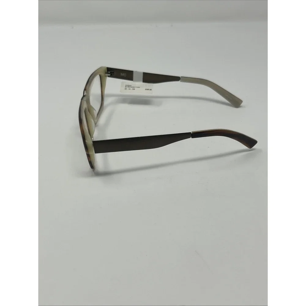 NWT Norman Childs CARSON Eyeglasses 55-14-135 MC Adult Mahogany Creme Frames